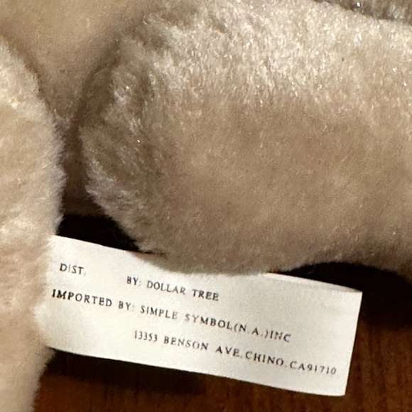 Vintage Teddy Bear Ivory 6” Dollar Tree - Picture 5 of 6